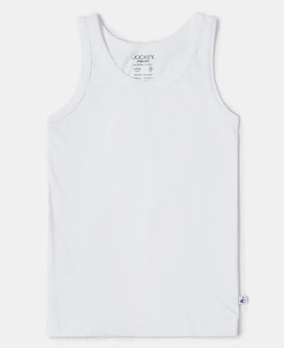 Jockey Unisex Super Combed Cotton Vest - White - Image 2