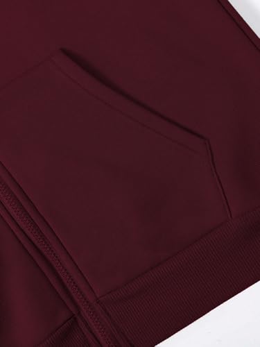 TOPLOT Men's Maroon Bomber Jacket - Image 4