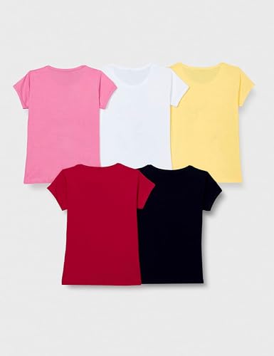 T2F Girl's Multicolor Plain Tee - Soft Cotton - Image 3