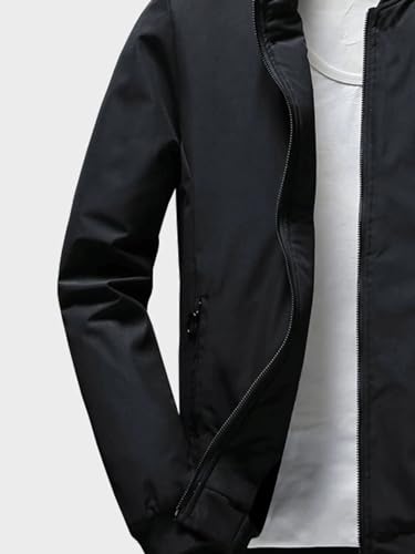 Lymio Men's Lightweight Outwear Jacket - Black - Image 4