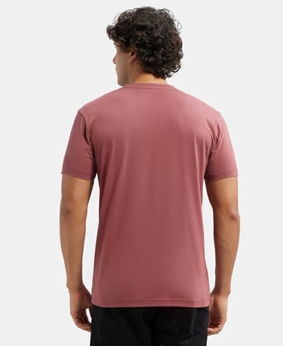 Jockey Men's Solid V Neck T-Shirt - Wild Ginger - Image 3
