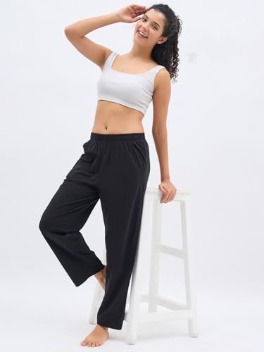 Clovia Women's Cotton Rich Pyjama - Black - Image 2