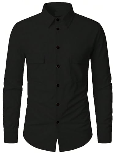 Lymio Men's Black Casual Shirt - Image 3