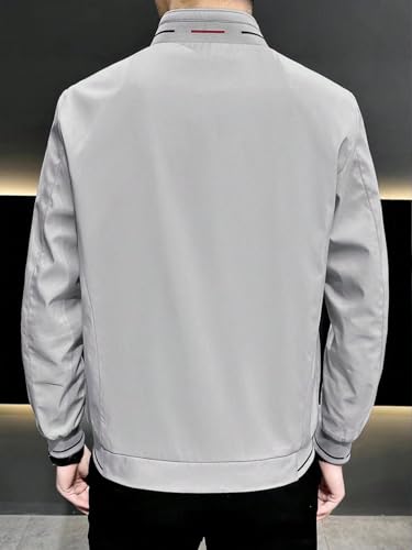 JVX Men's Lightweight Bomber Jacket - Grey - Image 3