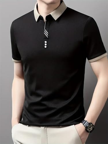 Lymio Men's Black Pista Polo T-Shirt - Image 4
