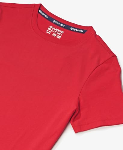 Jockey Boys Cotton Round Neck T-Shirt - Red - Image 3
