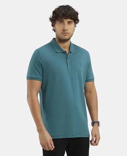 Jockey Men's Polo T-Shirt - Green - Image 2