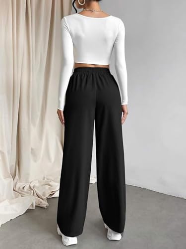 LERIYA FASHION High Waist Flared Trousers for Women - Image 2