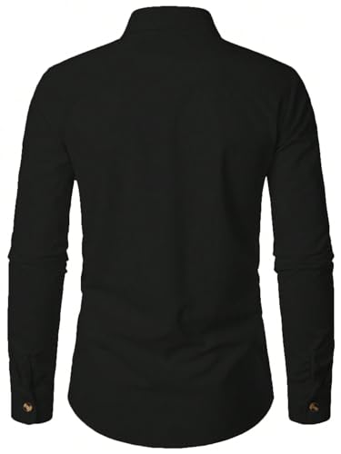 Lymio Men's Black Casual Shirt - Image 4