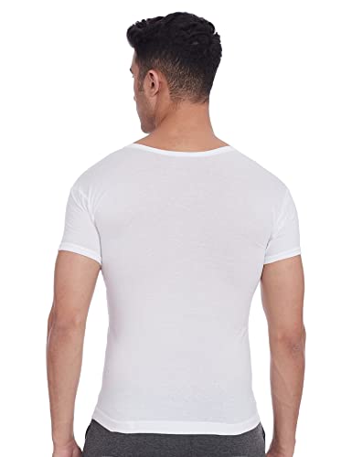 Rupa Men's Solid White Cotton Vest - Image 4