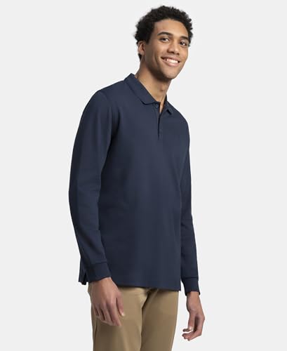 Jockey Men's Cotton Rich Polo T-Shirt - Navy - Image 2