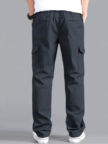 TAGDO Men's Dark Grey Cargo Pants - Image 4