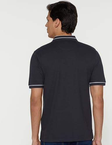 Peter England Grey Polo T-Shirt for Men - Image 2