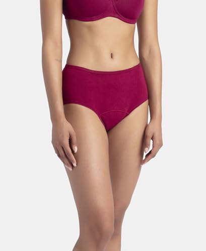 Jockey Women's Period Panty - Beet Red - Image 2
