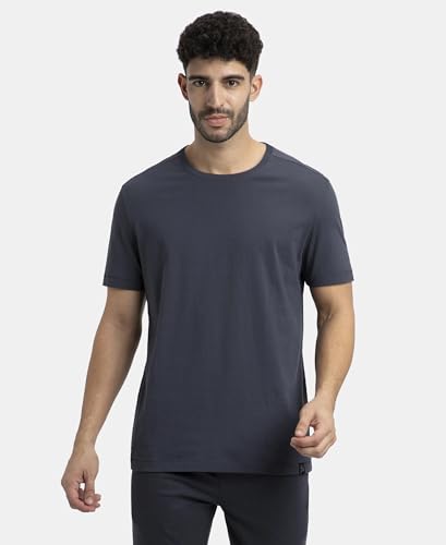 Jockey Men Super Combed Cotton T-Shirt - Black - Image 3