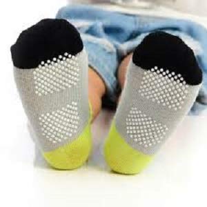 CUTEABLY Kids Grip Socks - Blue - Image 5