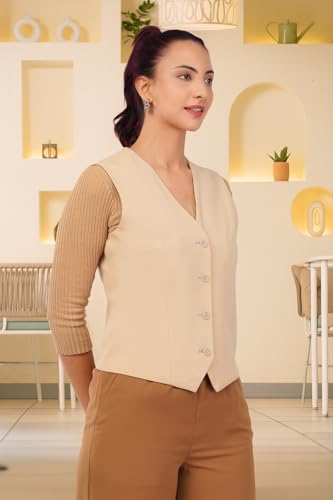 SaintX Women's Waist Coat Sleeveless - Image 3