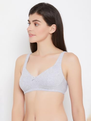 Clovia Women's Wire Free Bra - Light Grey - Image 3