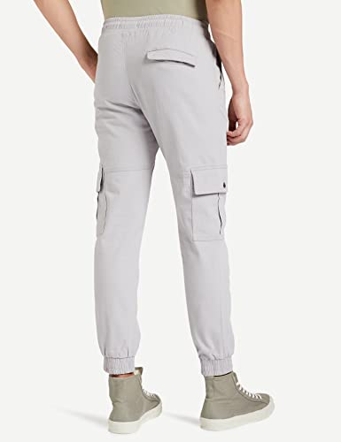 Symbol Men Stretchable Cargo Jogger Pants - Ash - Image 3