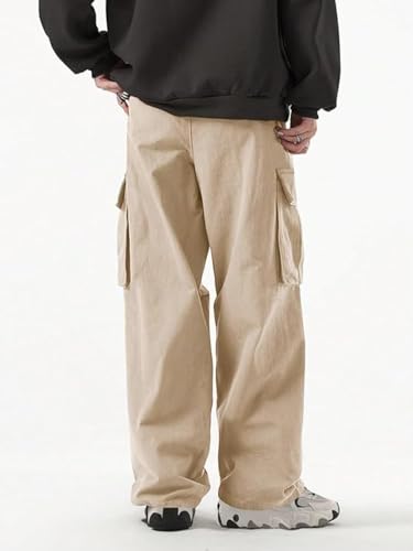 GRECIILOOKS Men's Brown Cargo Pants - Image 2
