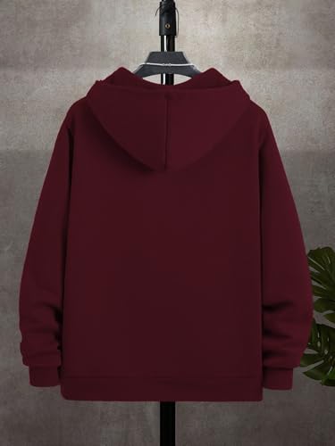 TOPLOT Men's Maroon Bomber Jacket - Image 2