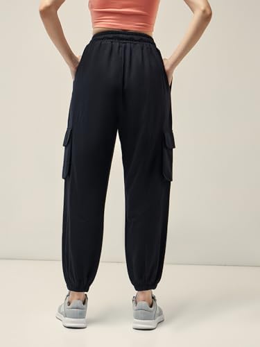 Bewakoof Women Solid Oversized Joggers - Black - Image 4