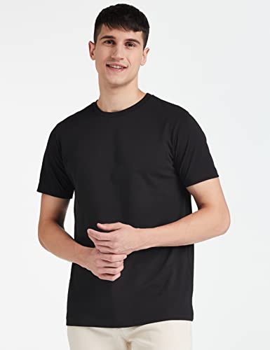 Symbol Men's Black Cotton T-Shirts - Image 2