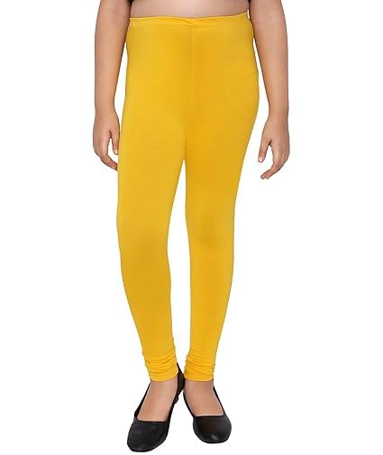 Tik Fashion Girls Leggings - Yellow - Image 2