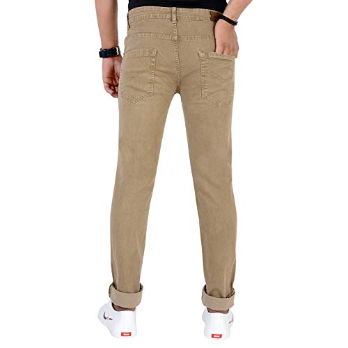 M. R. Fashion Men's Brown Denim Jeans - Image 2