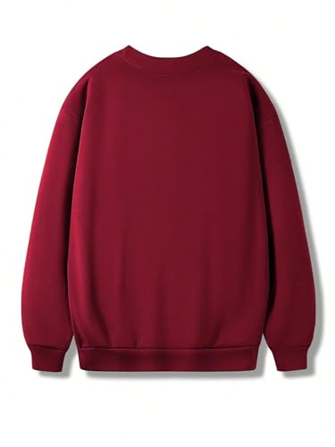Lymio Unisex Maroon Hoodie Sweatshirt - Image 4