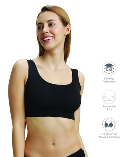 Jockey Women's Wirefree Lounge Bra - Black - Image 2