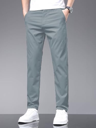 TOPLOT Men's Casual Trousers - Silver - Image 2