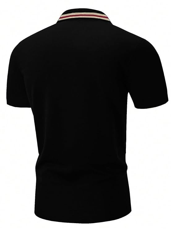 GRECIILOOKS Men's Oversized Polo T-Shirt - Cotton - Image 3