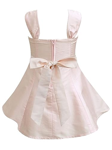 A.T.U.N. Polyester Fit and Flare Dress - Peach - Image 2