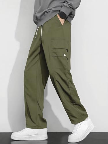Lymio Men Cargo Pants - Olivegreen - Image 2