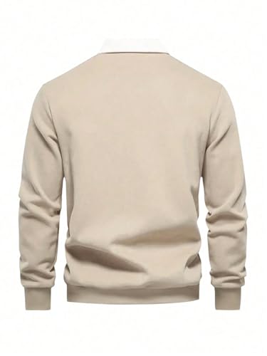 JVX Men's Beige Hoodie Sweatshirt - Image 3