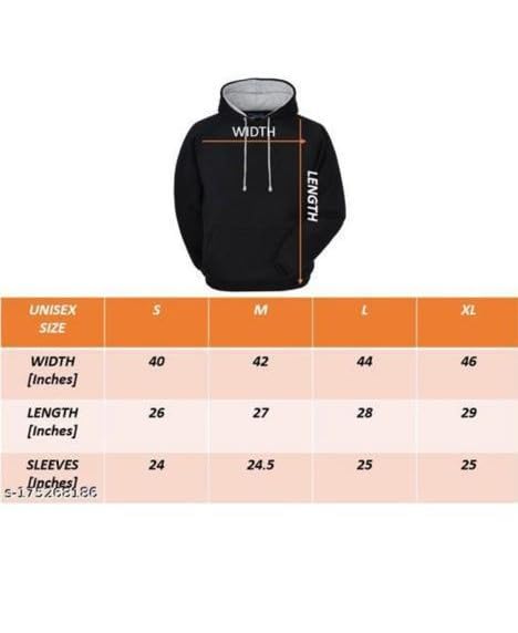 GarbGlide Unisex Black Fleece Hoodie - Image 4