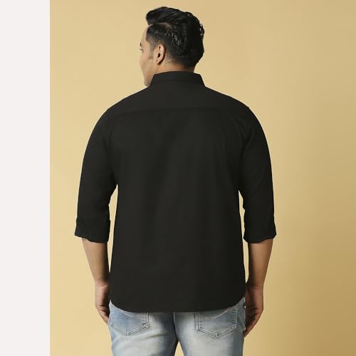 Thomas Scott Mens Mandar Shirt - Solid Color Cotton - Image 4