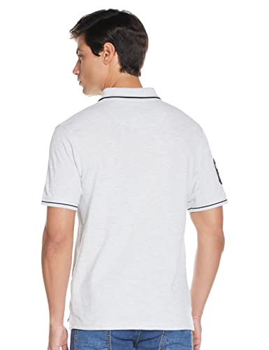 Deniklo Men's Polo T-Shirt - Ecru Melange - Image 2