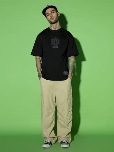 Bewakoof Men's Marvel Graphic Printed T-Shirt - Black - Image 4