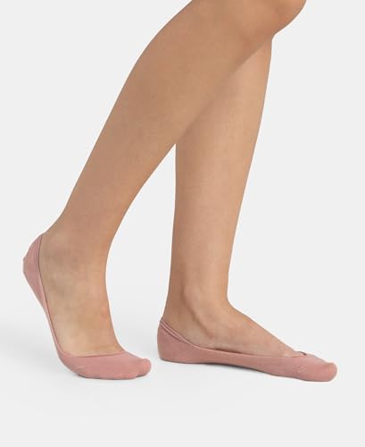 Jockey Women's Compact Cotton Stretch No Show Socks - Pale Mauve - Image 3
