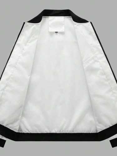 JVX Men's White Bomber Jacket - Image 4
