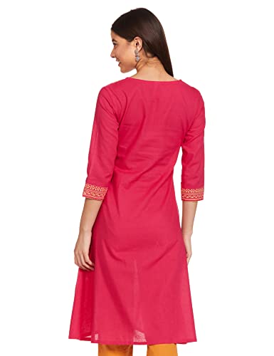 Myx Women's A-Line Kurti - Fuchsia - Image 2