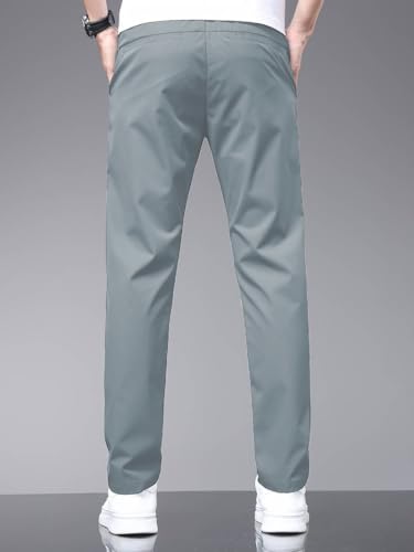 TOPLOT Men's Casual Trousers - Silver - Image 4