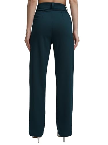 Tokyo Talkies Women's Straight Pants - Teal - Image 3