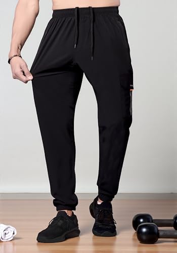 RynoGear Men's Dryfit Track Pants - Black - Image 2