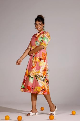 GRECIILOOKS Women's Western Dress - Pink - Image 3