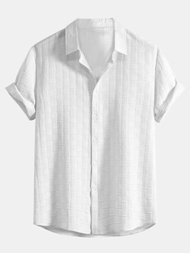 Leriya Fashion Waffle Weave Shirt for Men - Image 3