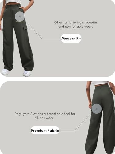 GRECIILOOKS Women's Cargo Pant - High-Waisted - Image 4