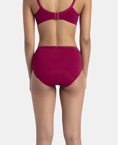 Jockey Women's Period Panty - Beet Red - Image 3